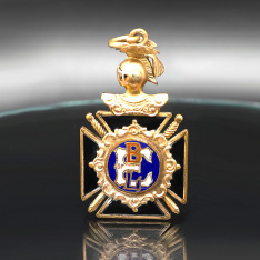 Antique Brotherhood of Locomotive Engineers Pocket Watch Fob | Railroadiana